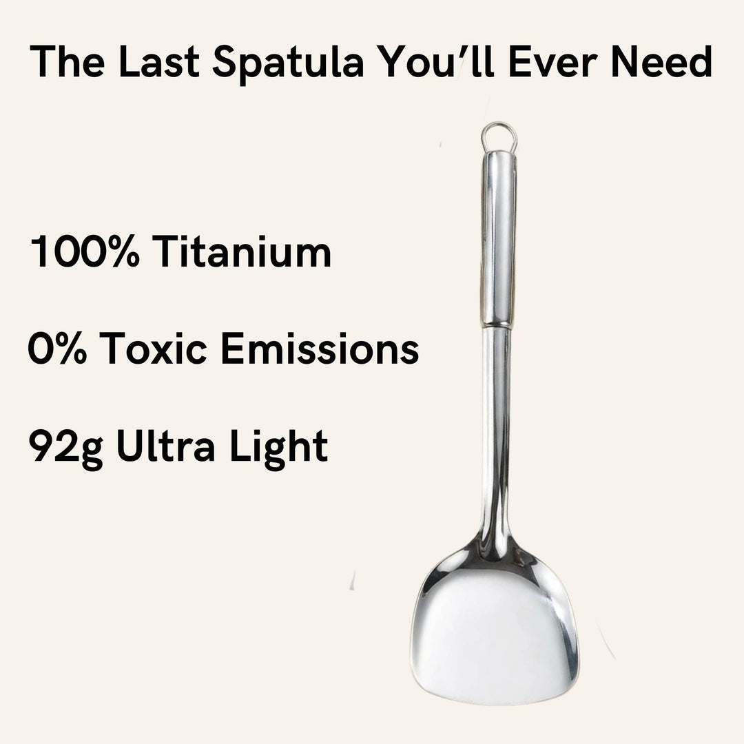 Titanium Hammered Pan + spatula